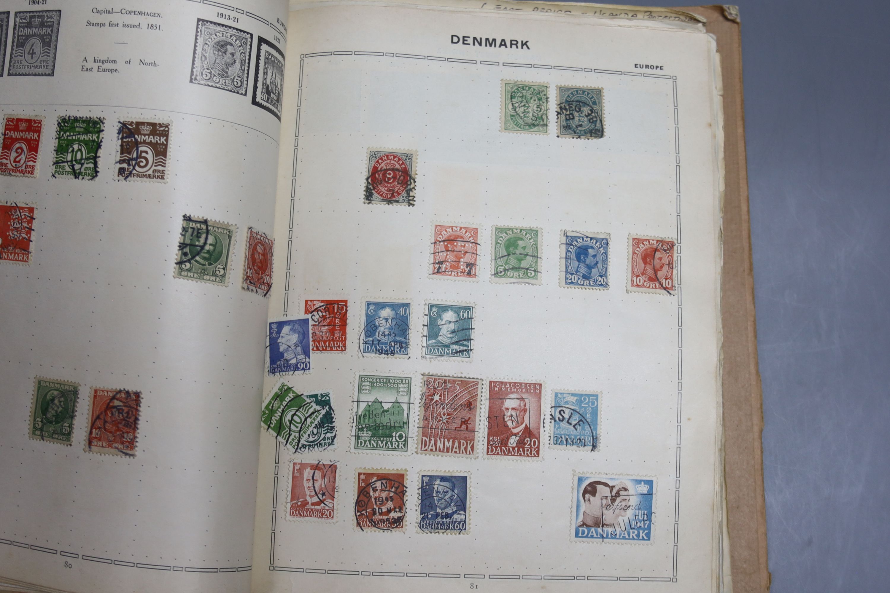 An album of world stamps